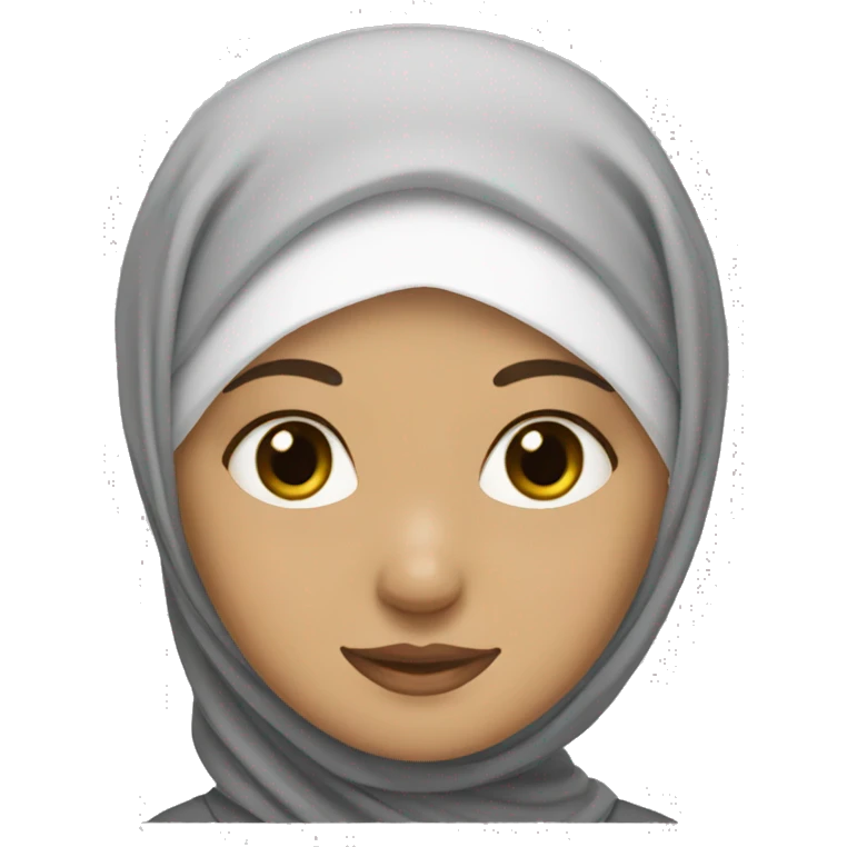 White hijabi girl emoji