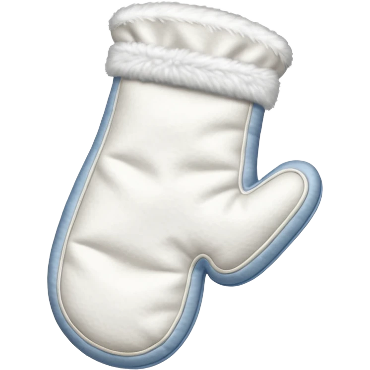 A white baking mitten emoji