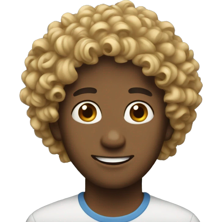 Person, curly  emoji