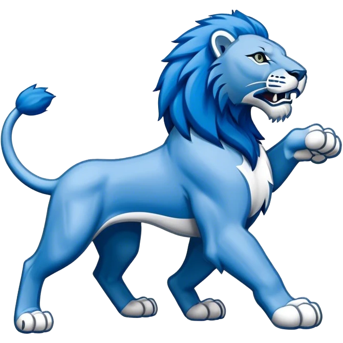 The Detroit lions logo emoji