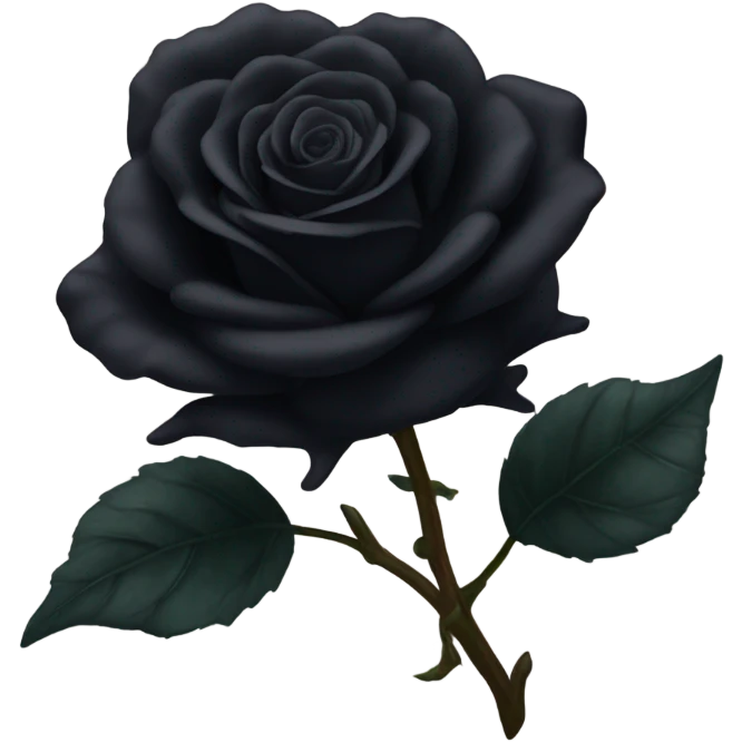Black roses emoji