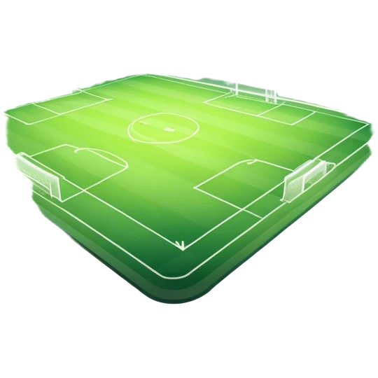 An icon featuring a large stadium with a football match in progress, players in action on the field, and a cheering crowd in the stands. Bright floodlights illuminate the pitch, creating an intense atmosphere of competition. The transparent background highlights the thrill of live sports events. emoji