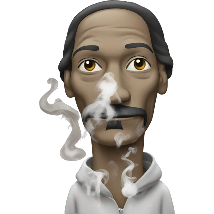 snoop dog with smoke emoji