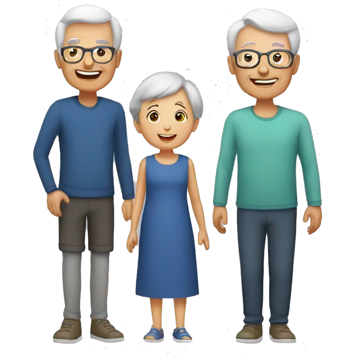 grandparents with grandchildren emoji