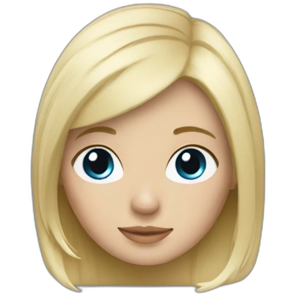 brompton blue blond girl emoji