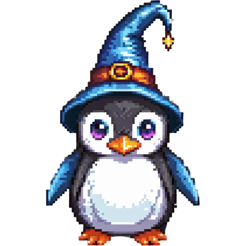 penguin wizard emoji