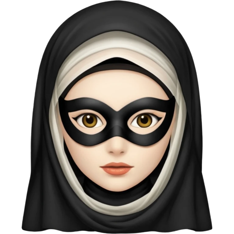 Prom masked woman emoji