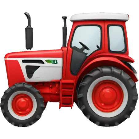 Red tractor  emoji