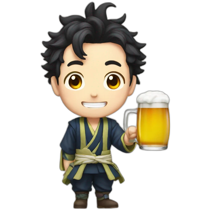 Tanjiro beer emoji