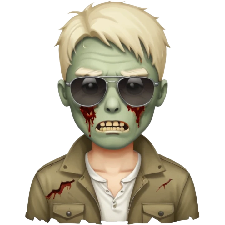 Zombie man and sun glasses  emoji