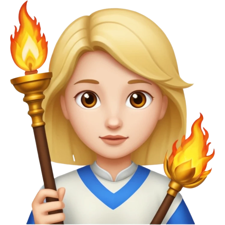 girl The torchbearer emoji