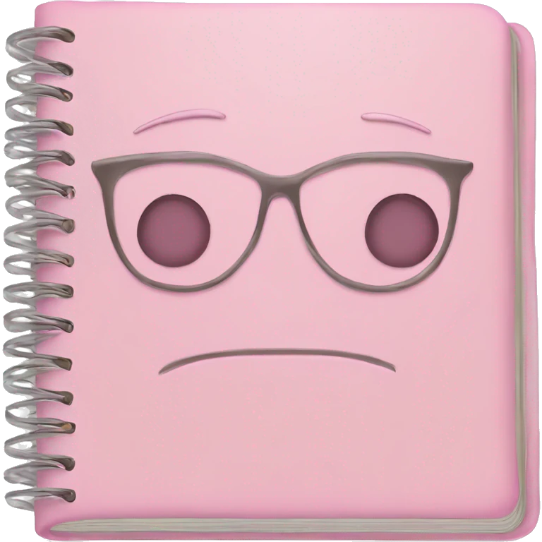 pastel pink journal emoji