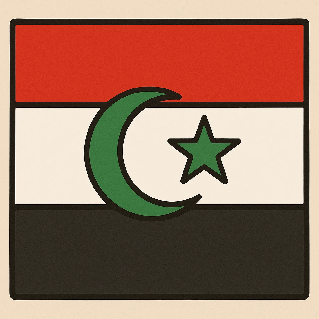 flat toon style Alawite flag emoji