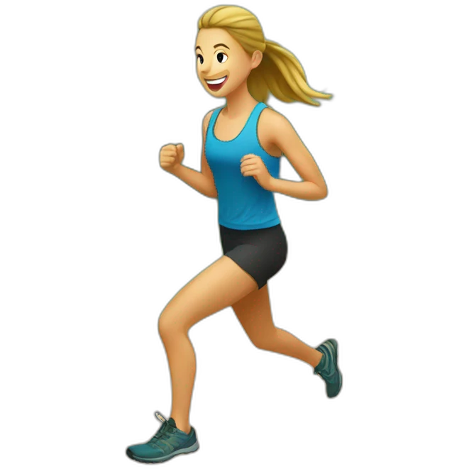Trail run emoji