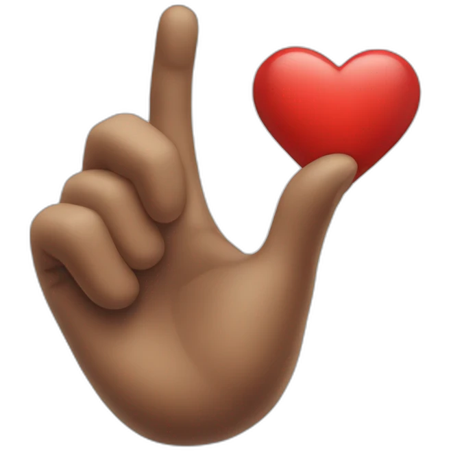 Corazón manos emoji