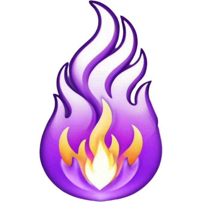 Purple flame emoji