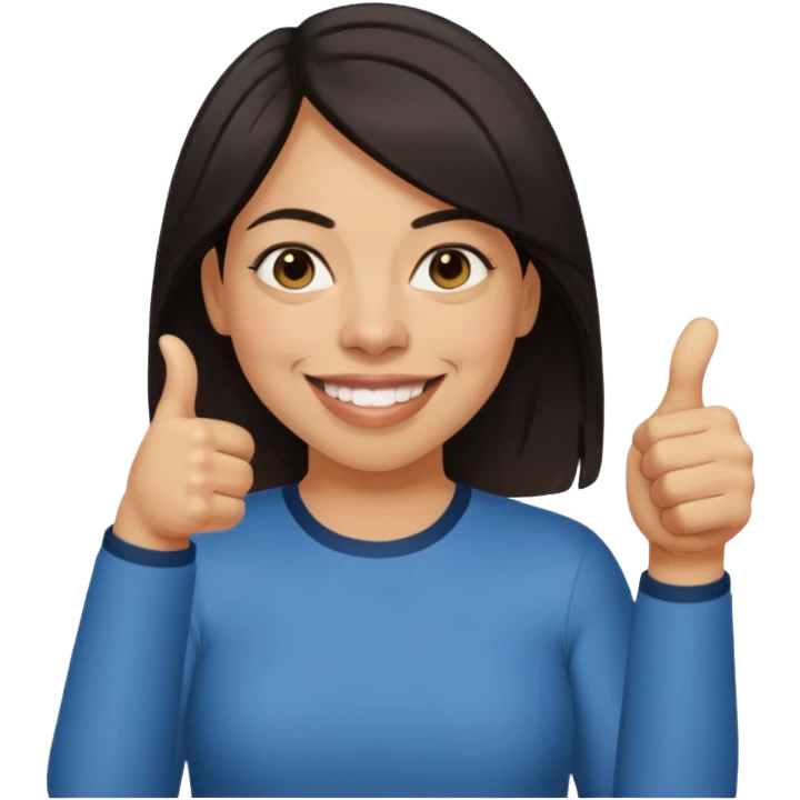april ludgate trans femme indian slightly darker skin thumbs up emoji