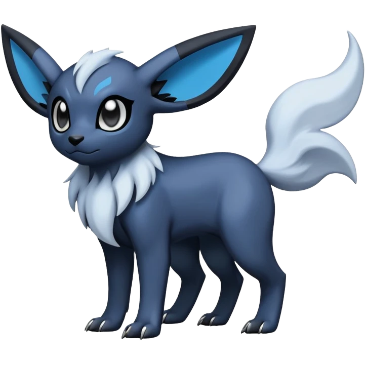 Absol-Umbreon-Fakémon-hybrid-creature (full body)  emoji