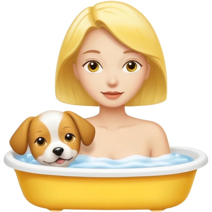 Set giallo contente un profumo una crema corpo e un bagno doggia  emoji