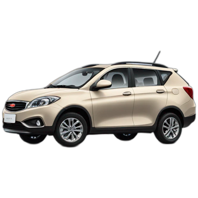 Car Geely CK beige color view from the side emoji