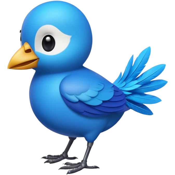 
3D emoji of a small bird, in Apple Memoji style. Soft studio lighting, glossy finish, black background, minimalistic and centered composition.
 emoji