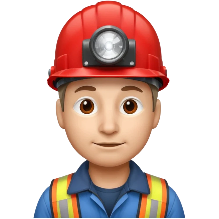 a mole with drill, worker, red helmet, headlamp emoji
