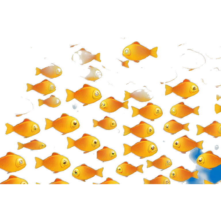 Colorful fish swimming in a clear blue sea  emoji