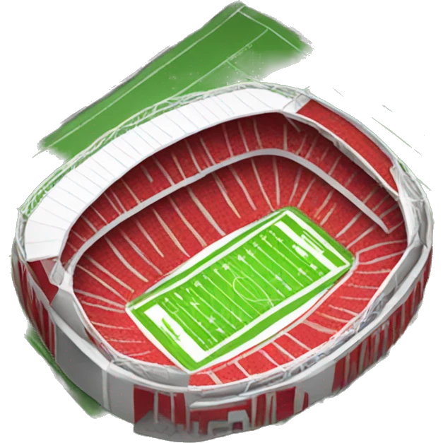 Red Football Stadium emoji