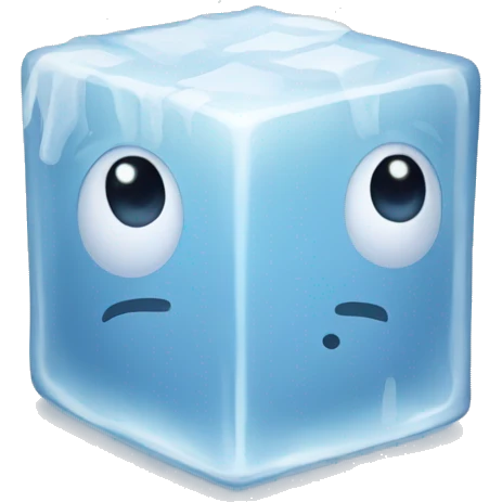 white ice cube emoji