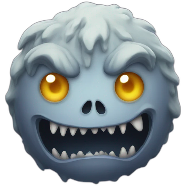 Haunted monster emoji