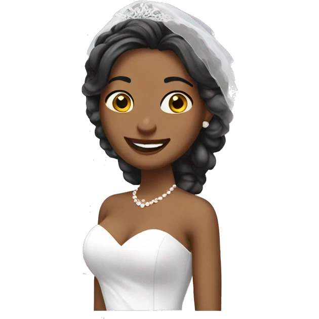 Add a veil to the bride emoji