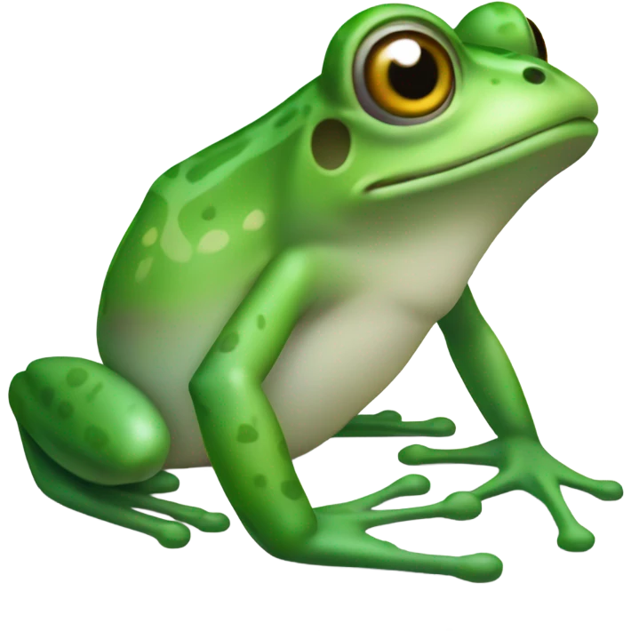 Frog with bandaged belly emoji