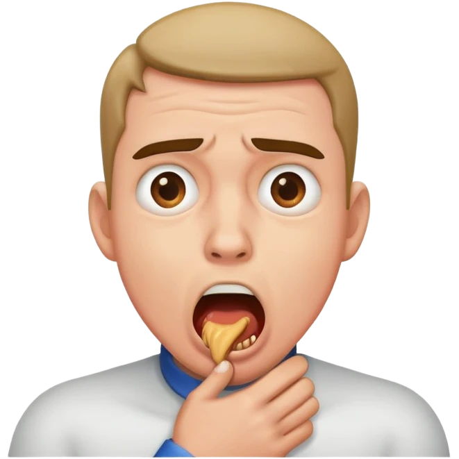 Man choking  emoji