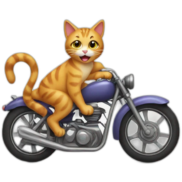 cat on bike emoji