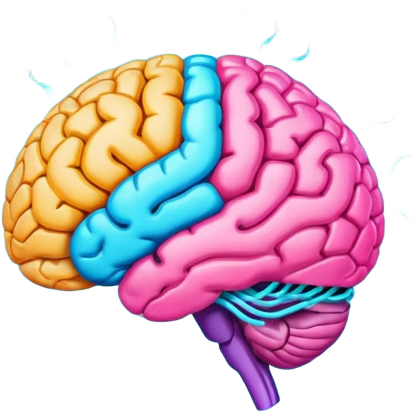 Real color of Brain signal  emoji