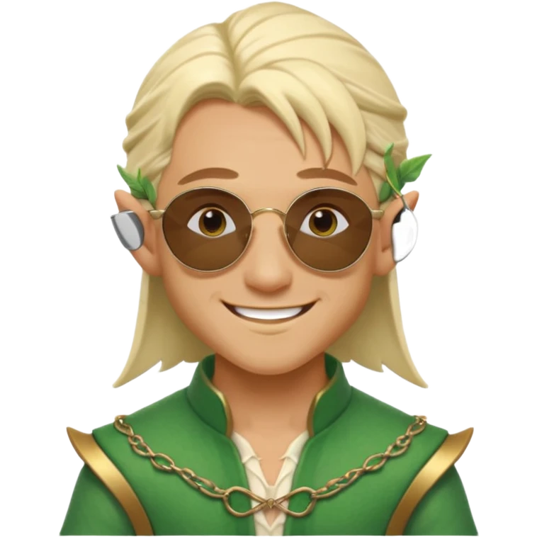 elf male legolas summer wibe sunglasses emoji