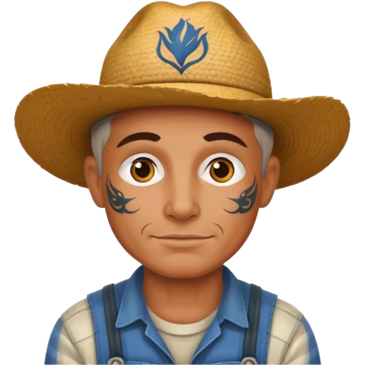 tattoed farmer emoji