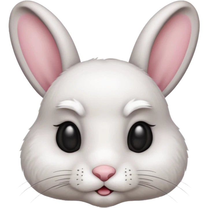 squinting bunny he’s suspicious  emoji