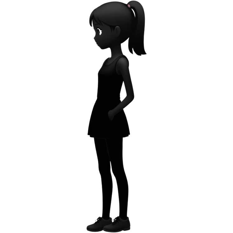 silhouette girl  emoji