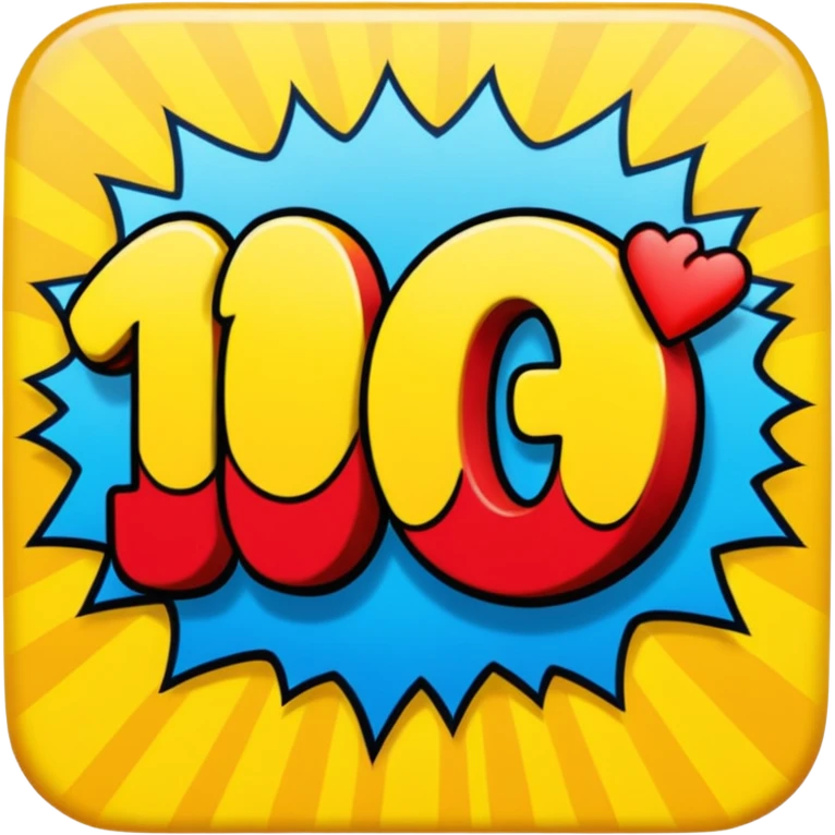 COMIC BOOK TEXT THAT SAYS 10KPLZ emoji