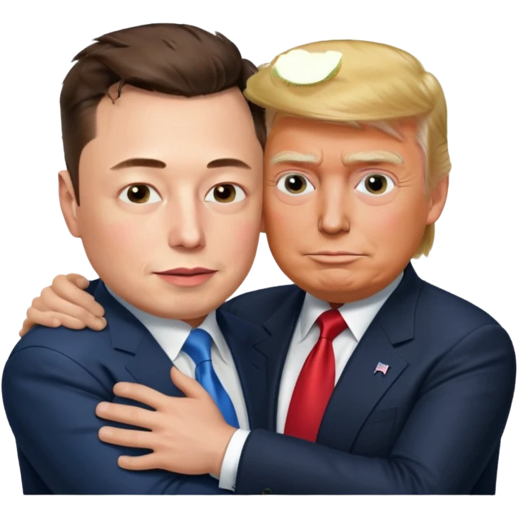elon musk and trump having sex emoji