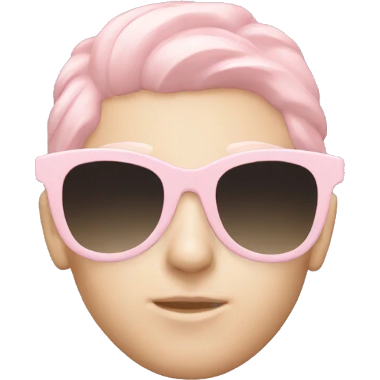 pastel pink sunglasses emoji