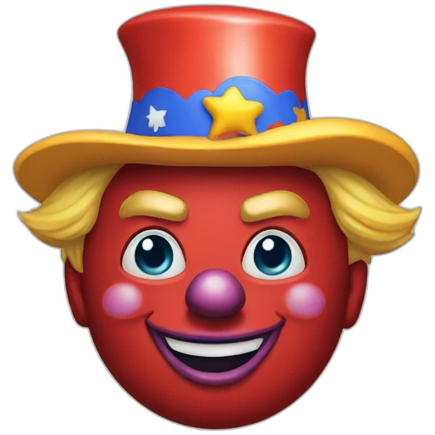 Donald trump as clown emoji