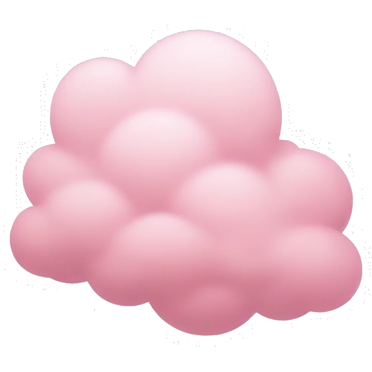 Cloud pink emoji