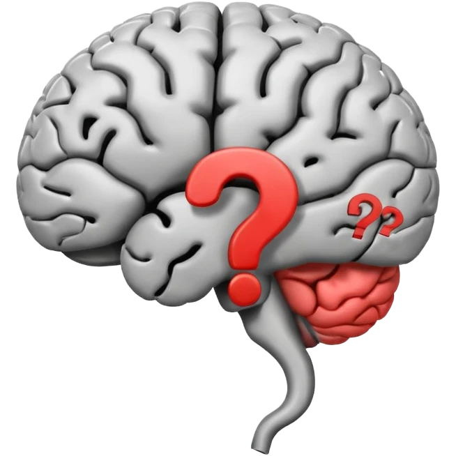 cerebro con interrogación emoji