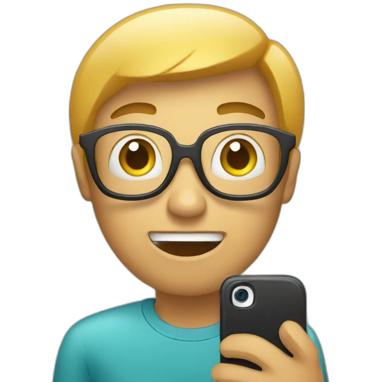 texting on the phone emoji