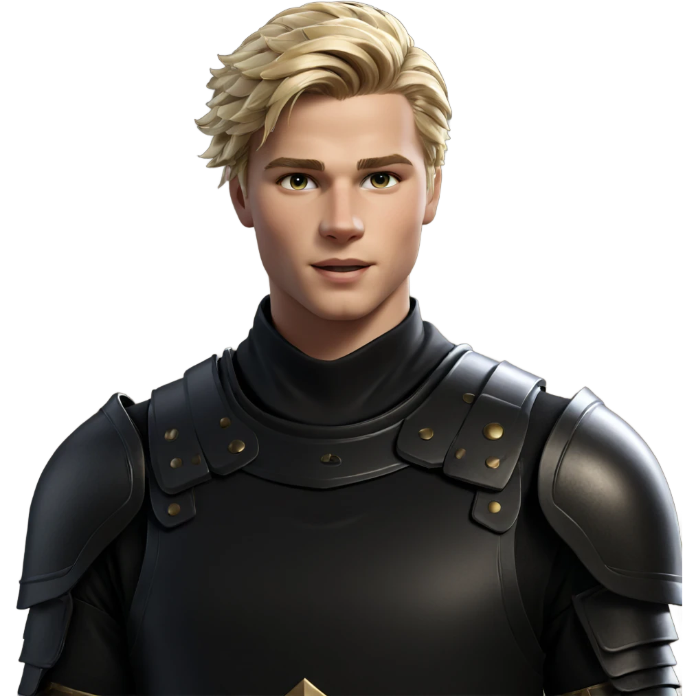 blonde boy in armor emoji