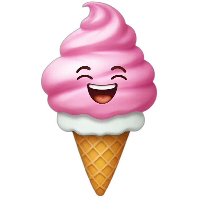 Gelato smile emoji