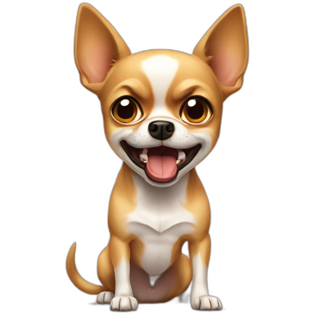 Furious chihuahua dog  emoji