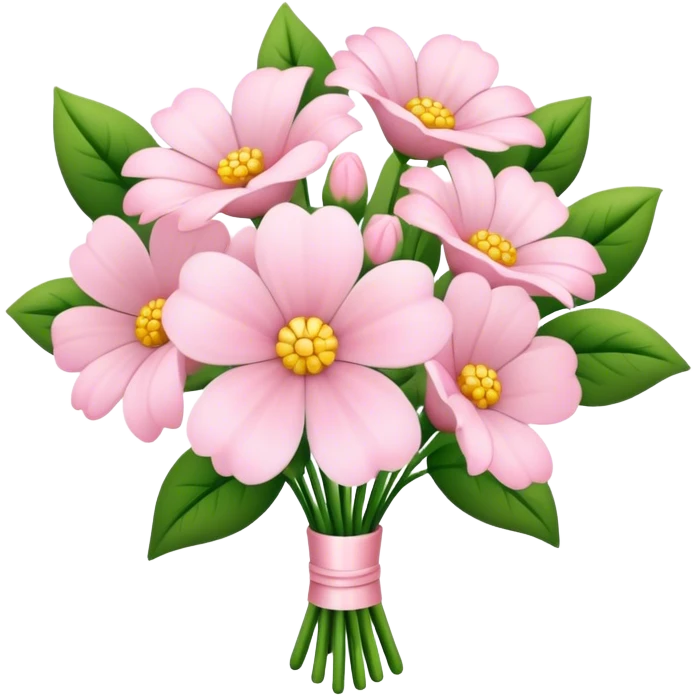 pale pink flower bouquet  emoji
